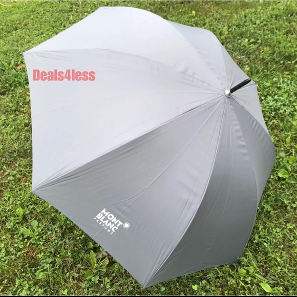 Montblanc Umbrella OVERSIZED Grey, New - Picture 2 of 3